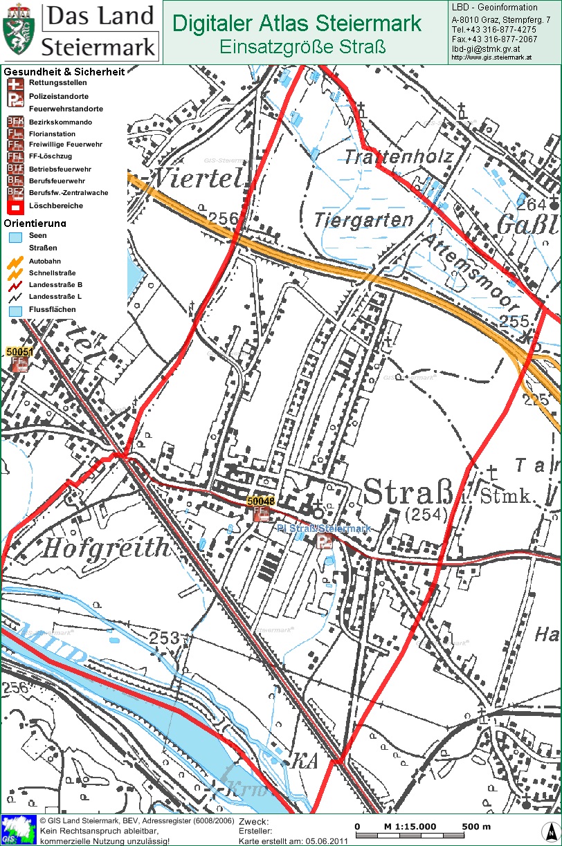 Einsatzgebiet FF-Strass